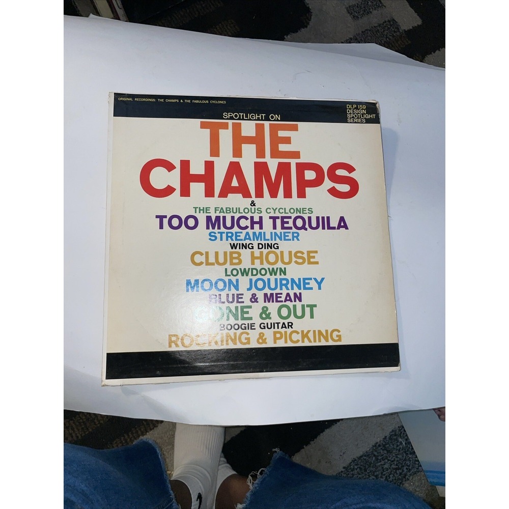 Second Tier STEREO Surf/ Instrumental Lp THE CHAMPS & The Fabulous‎ Cyclones
